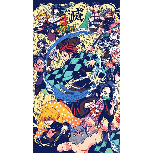 Demon Slayer: Kimetsu No Yaiba - Full Round Drill Diamond Painting 40*70CM