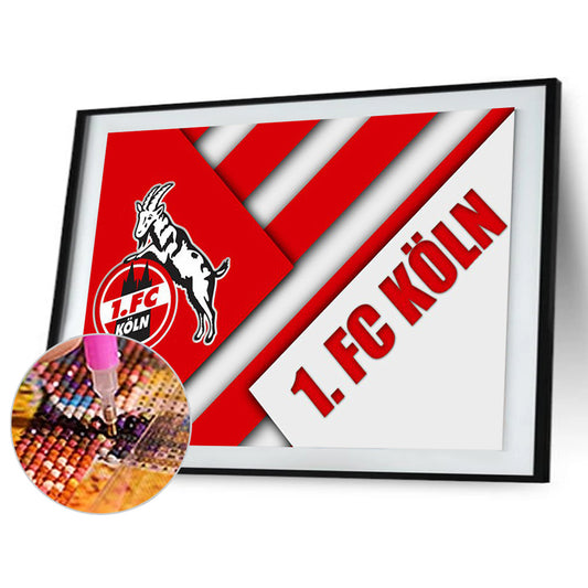 Cologne Team Logo - Full Round Drill Diamond Painting 40*30CM