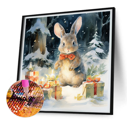 Gift Bunny - Full Round Drill Diamond Painting 30*30CM