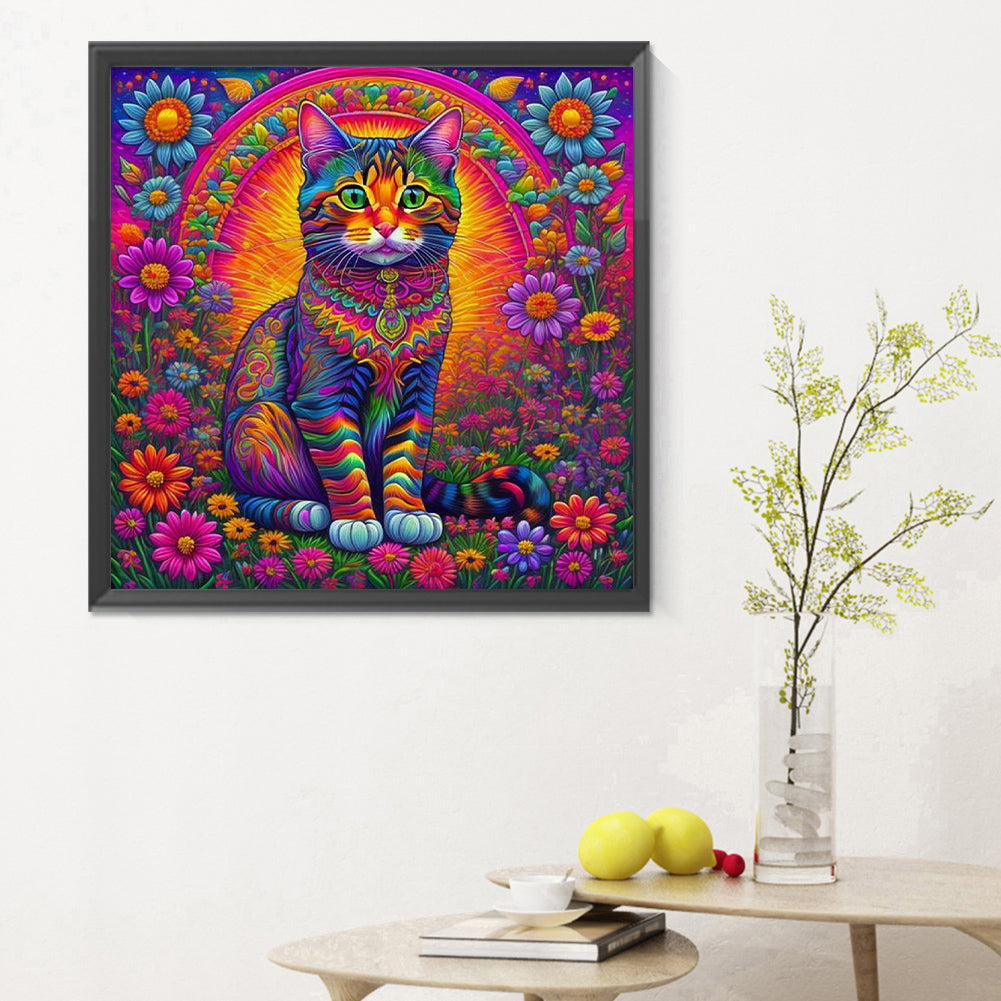 Colorful Cats - Full Round Drill Diamond Painting 30*30CM