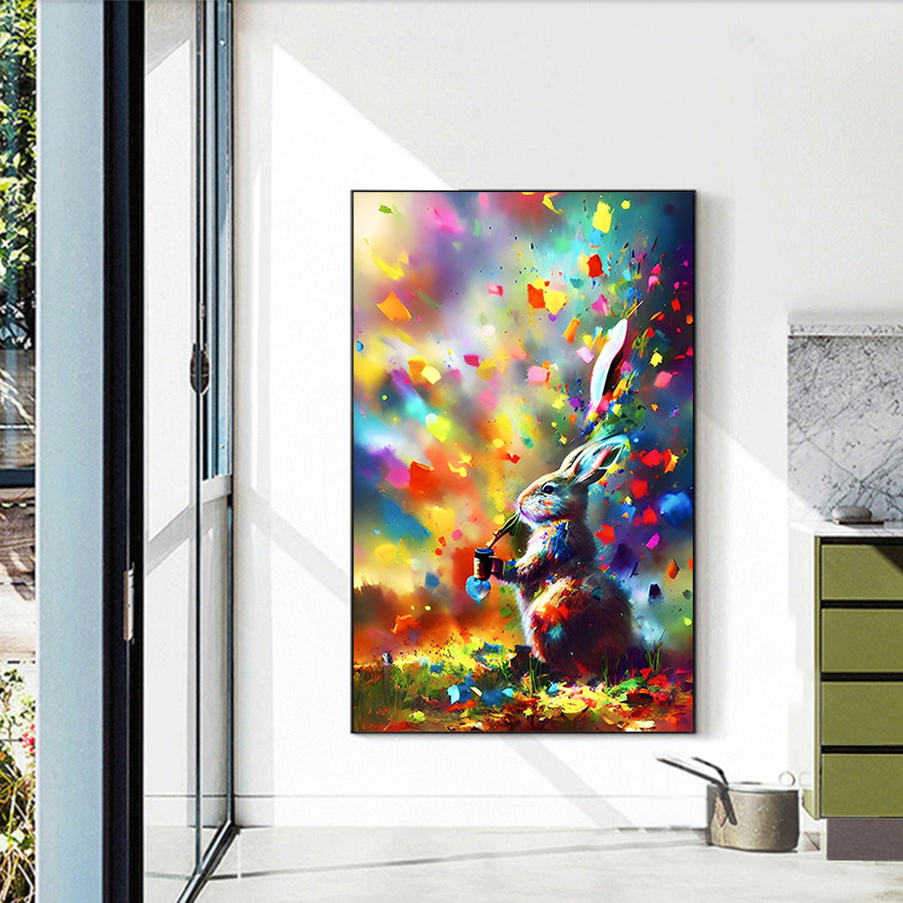 Rabbit - Full Round Drill Diamond Painting 40*60CM