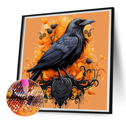 Black Crow - Full Round Drill Diamond Painting 30*30CM