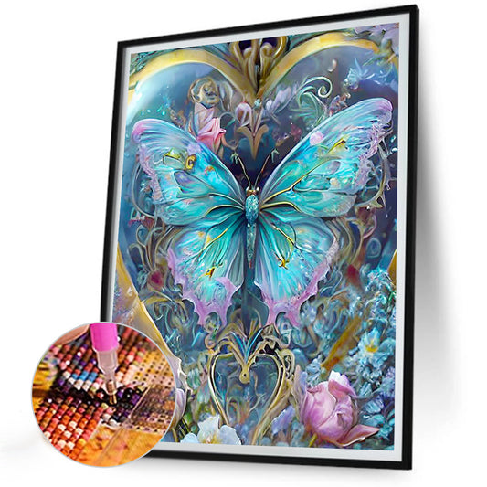 Sequestering Butterflies - Full Round Drill Diamond Painting 30*40CM