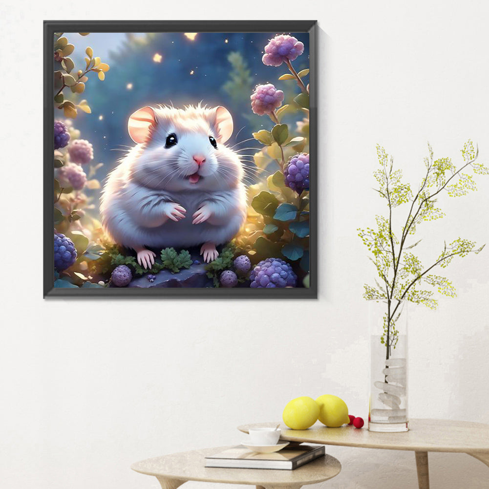 Little Hamster In The Forest - Full Round Drill Diamond Painting 30*30CM