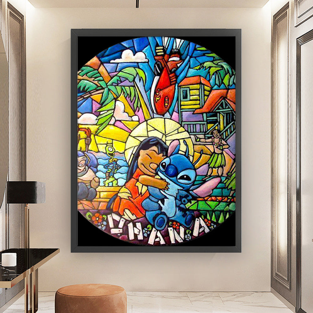 Cartoon - 11CT Stamped Cross Stitch 50*65CM