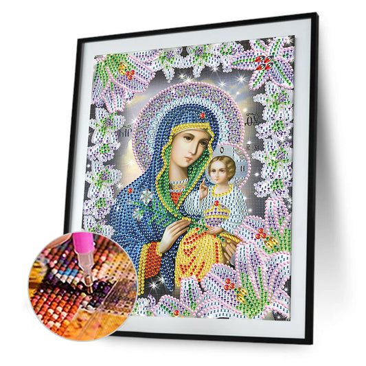 Religion Our Lady - Special Shaped Drill Diamond Painting 25*30CM