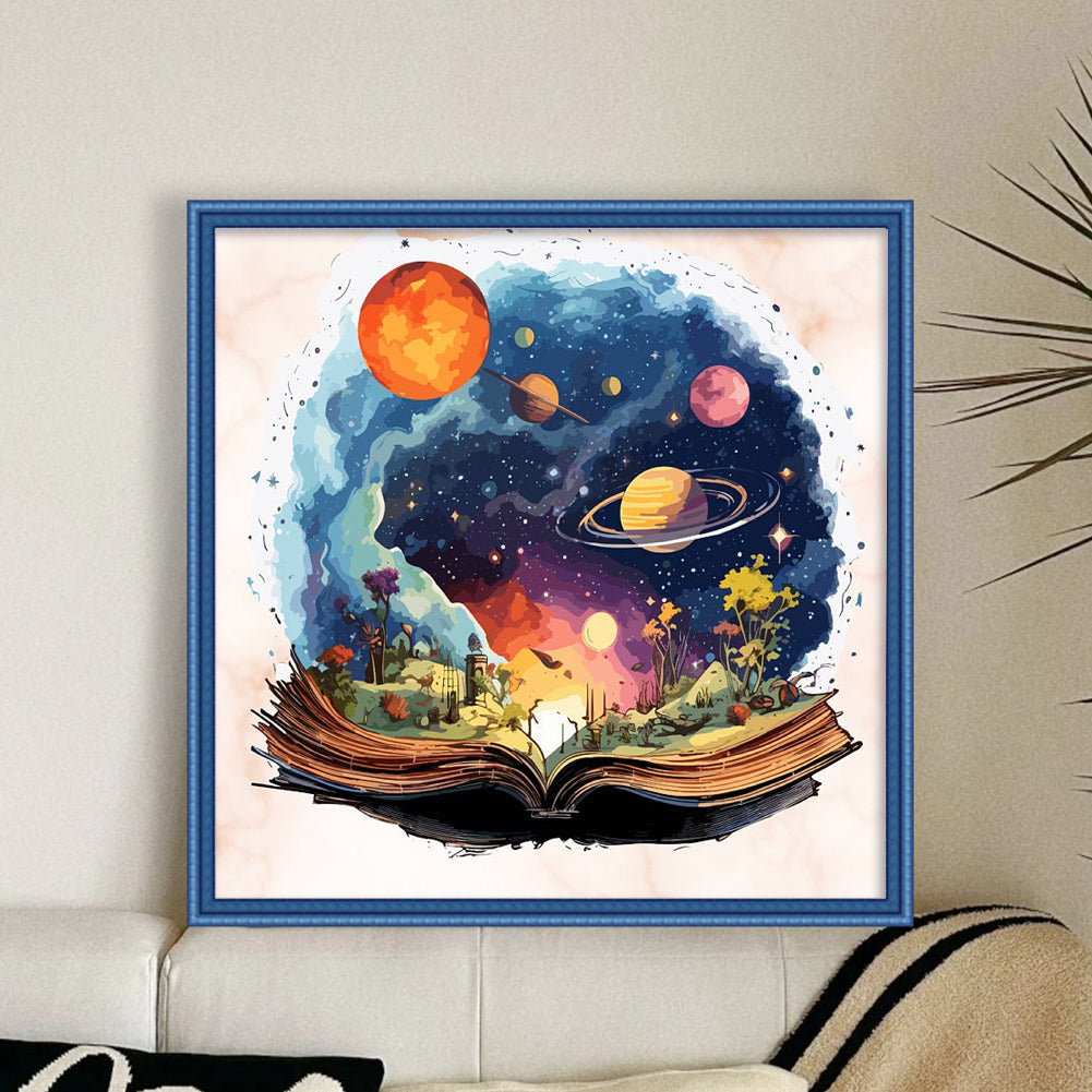 Planet Magic Book - 11CT Stamped Cross Stitch 50*50CM