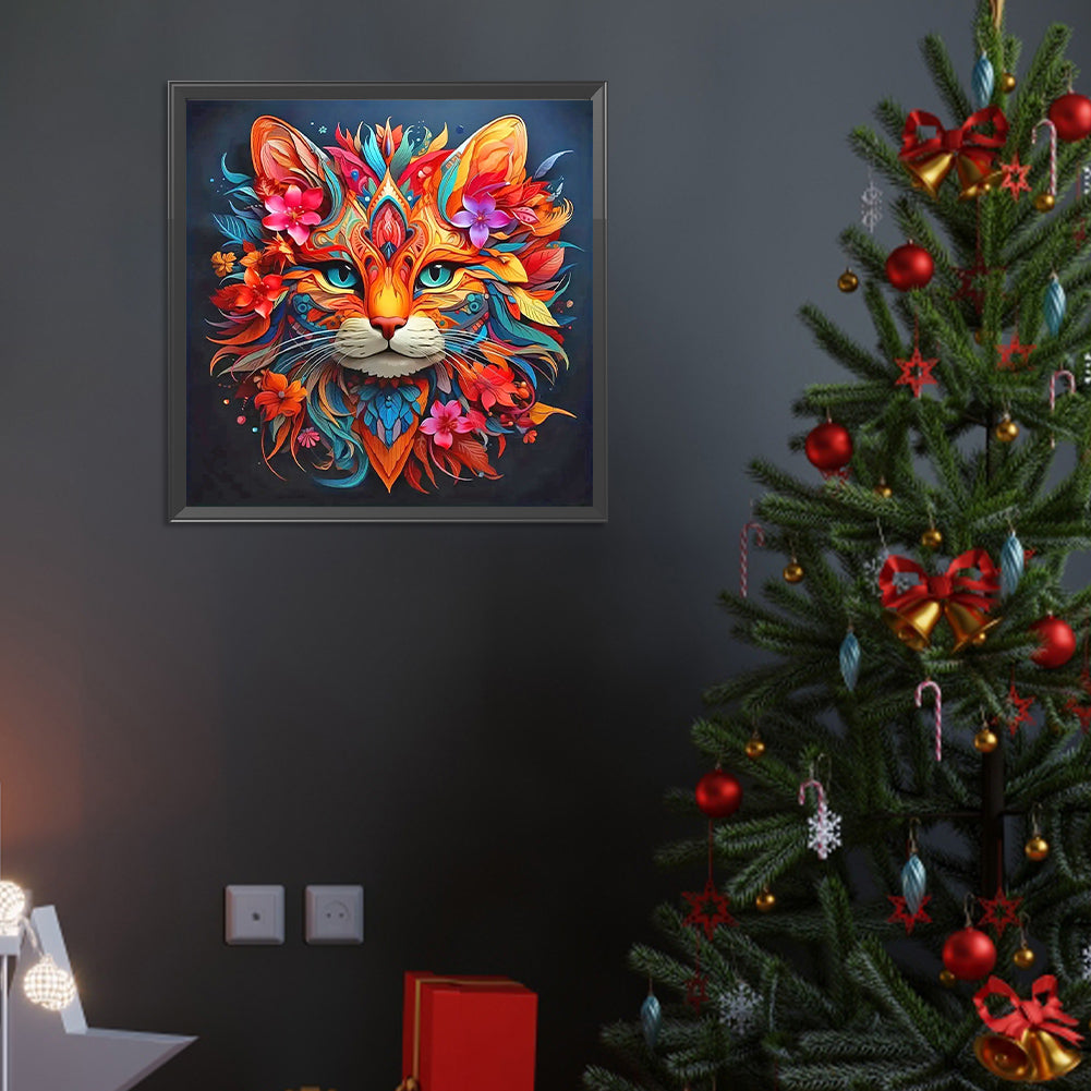 Forest Animals-Kitten - Full Round Drill Diamond Painting 40*40CM