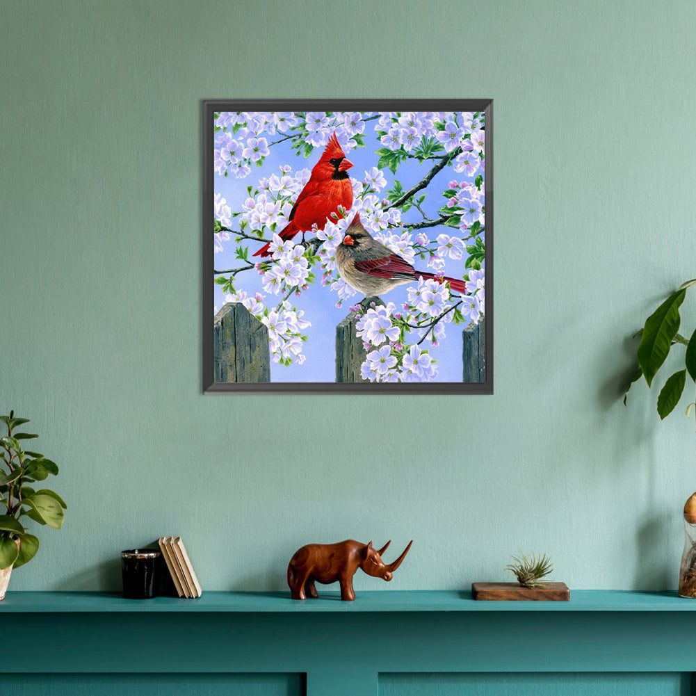 Cardinal - Full Round Drill Diamond Painting 30*30CM
