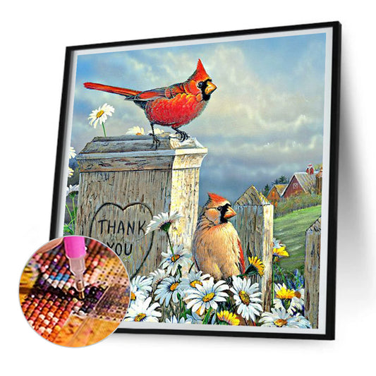 Cardinal - Full Round Drill Diamond Painting 30*30CM