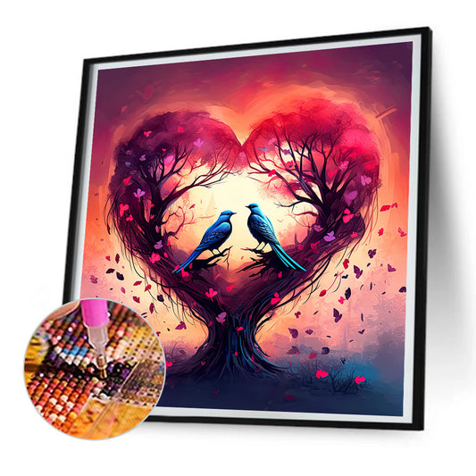 Love For Birds - Full Round Drill Diamond Painting 30*30CM