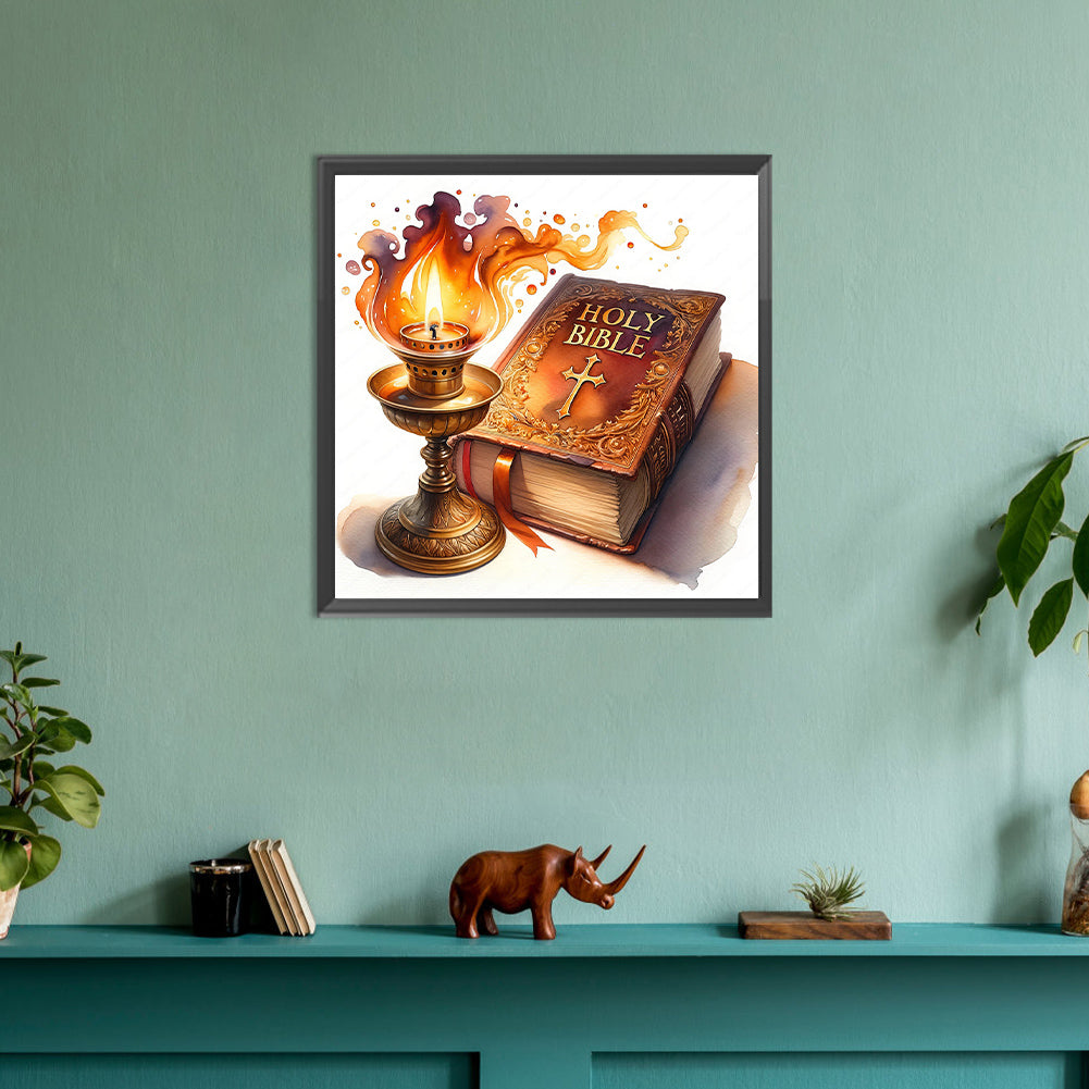 God Bless You Bible - Full Round Drill Diamond Painting 30*30CM