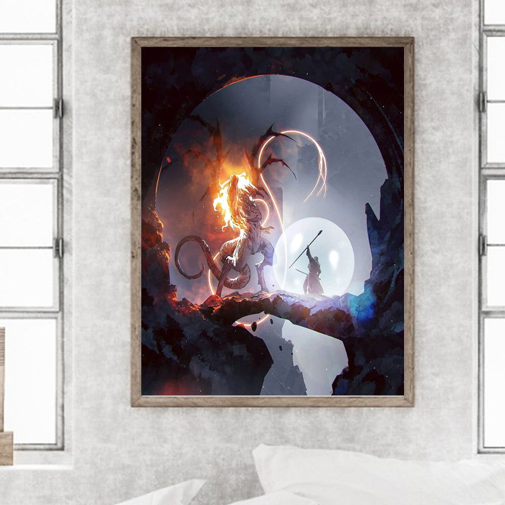 Alien Beast War - Full Round Drill Diamond Painting 30*40CM