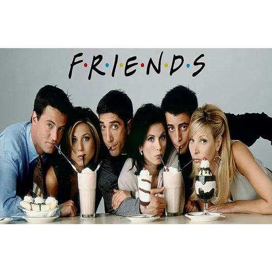 Friends - Full Round Drill Diamond Painting 85X55CM