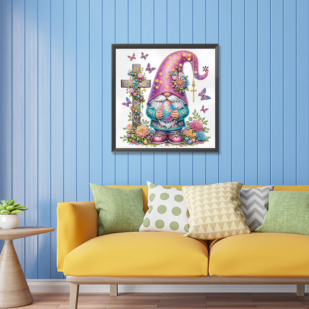Easter Cross Gnome - Special Shaped Drill Diamond Painting 30*30CM