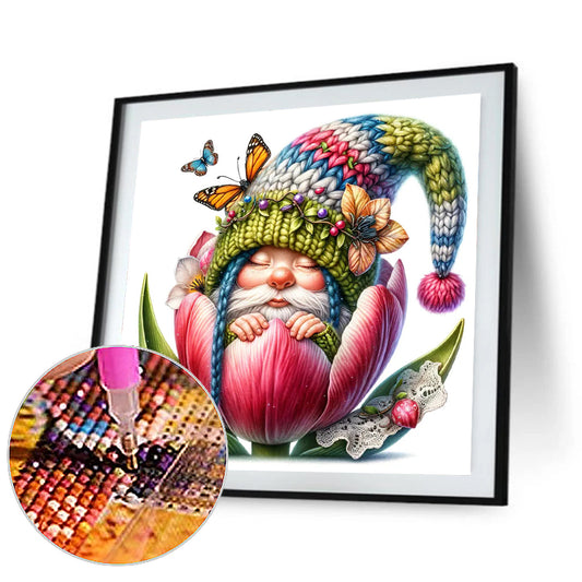 The Budding Gnome - Full Round Drill Diamond Painting 30*30CM