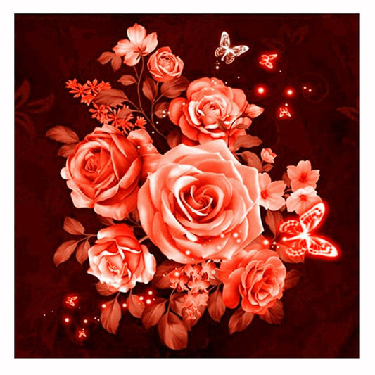 Rose - Full Round Drill Diamond Painting 30*30CM