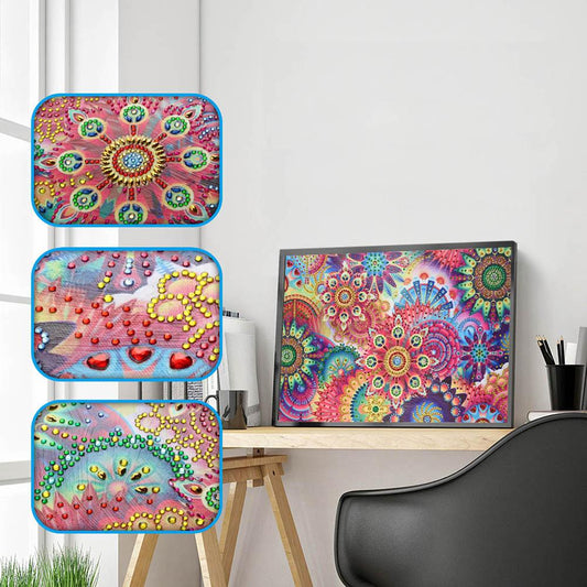 Flower - Full Round Drill Diamond Painting 30*40CM