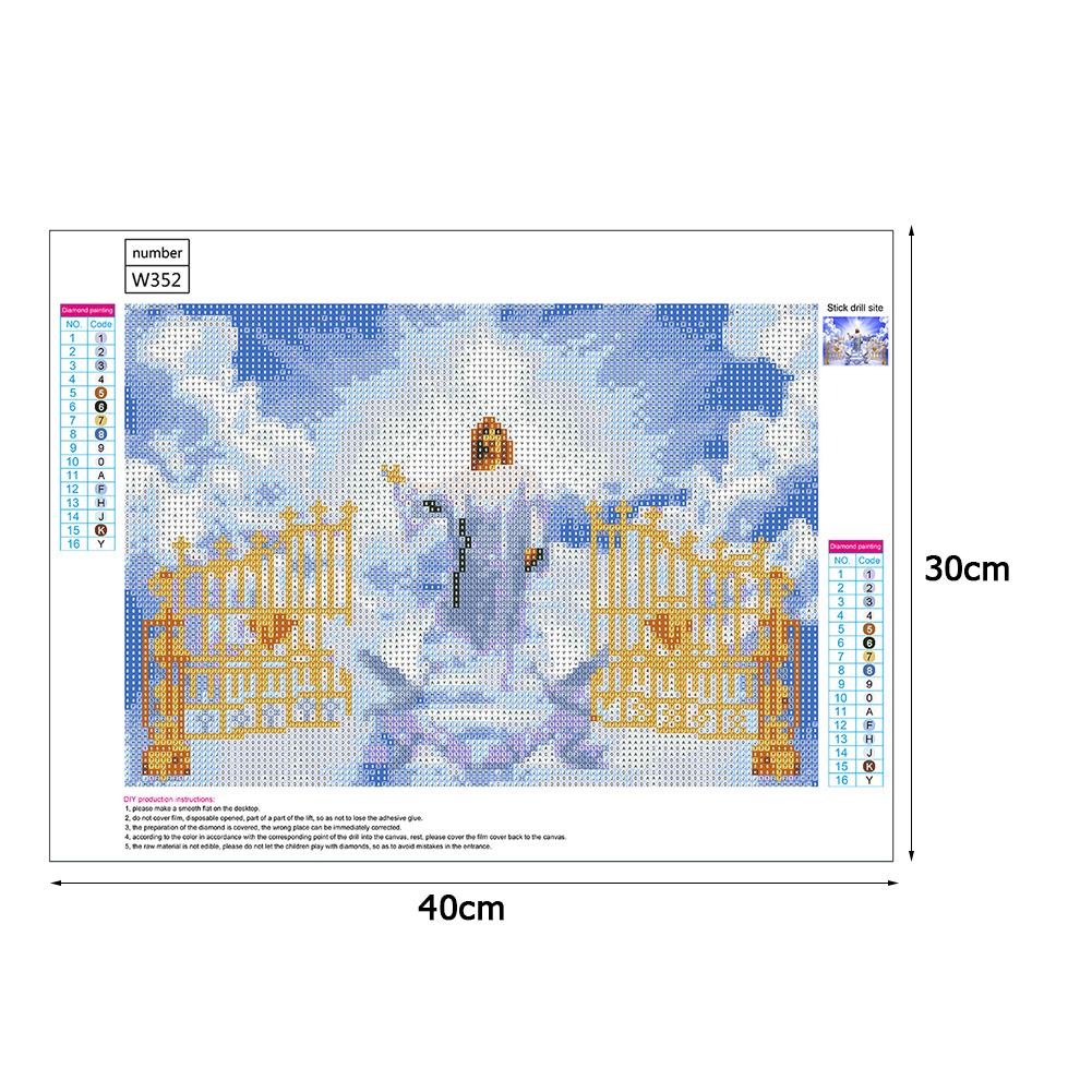 Religion Door - Full Round Drill Diamond Painting 40*30CM