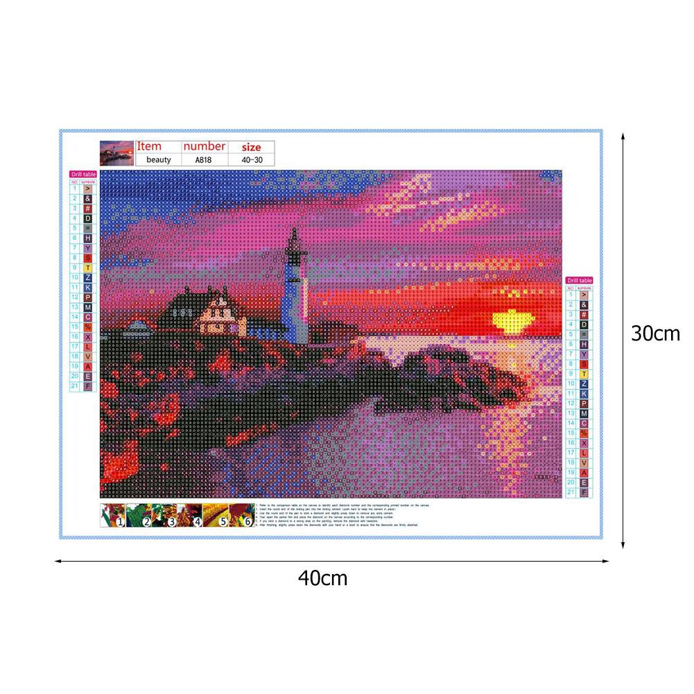 Sunrise - Full Round Drill Diamond Painting 40x30CM