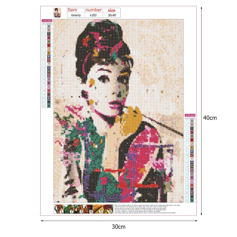 Beauty - Full Round Drill Diamond Painting 30*40CM
