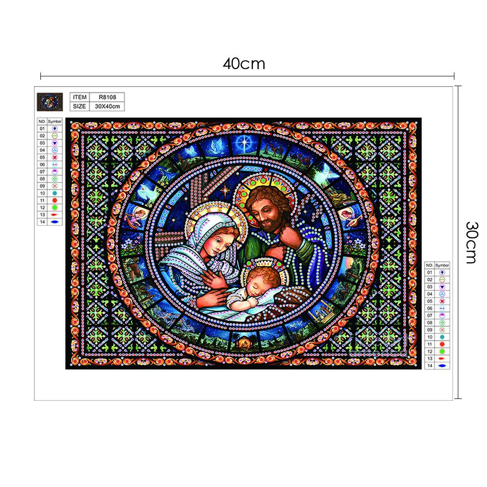 Religion - Special Shaped Drill Diamond Painting 40X30CM