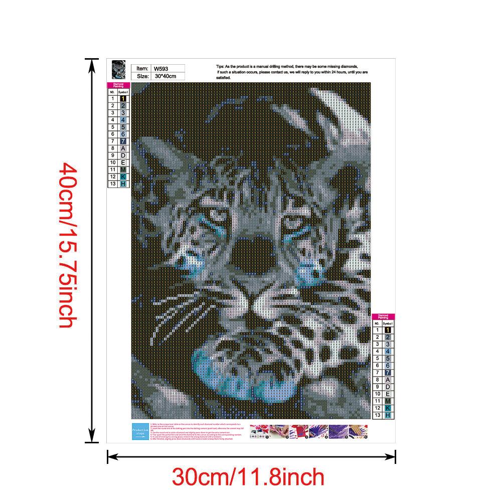 Tiger - Full Round Drill Diamond Painting 30*40CM