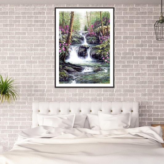 Landscape - Full Round Drill Diamond Painting 30*40CM