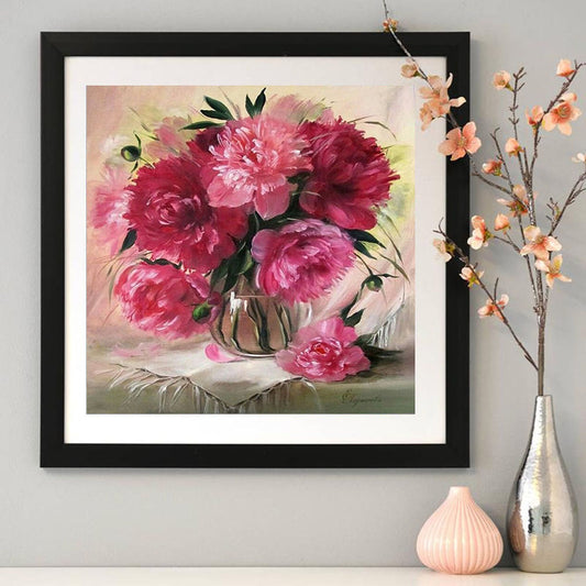 Warm Flowers - Full Round Drill Diamond Painting 30*30CM