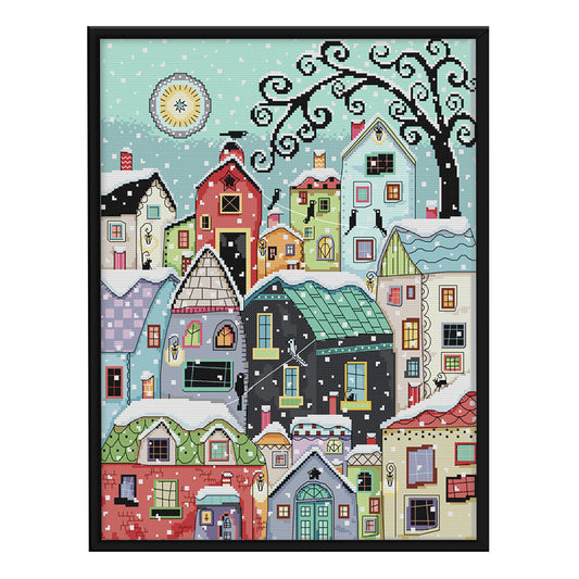 Landscape - 11CT Stamped Cross Stitch 51x61CM