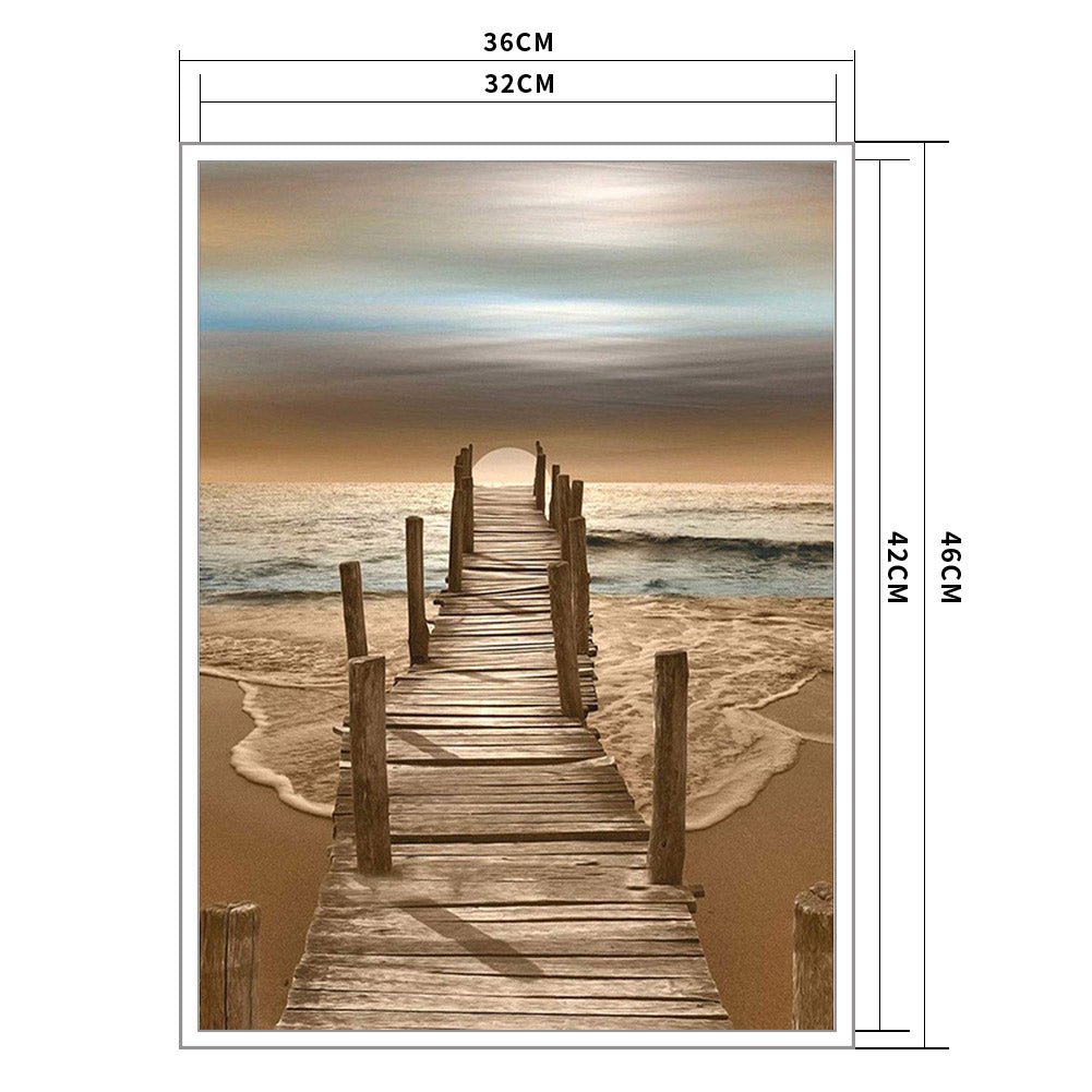 Seaside - 11CT Stamped Cross Stitch 36*46CM