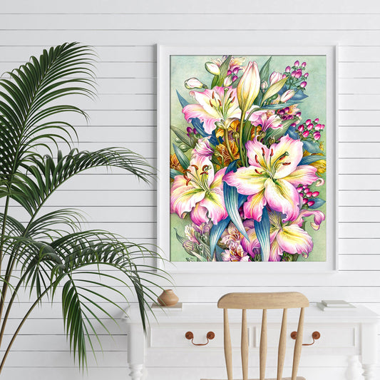 Flower - Full Square Drill Diamond Painting 40*50CM