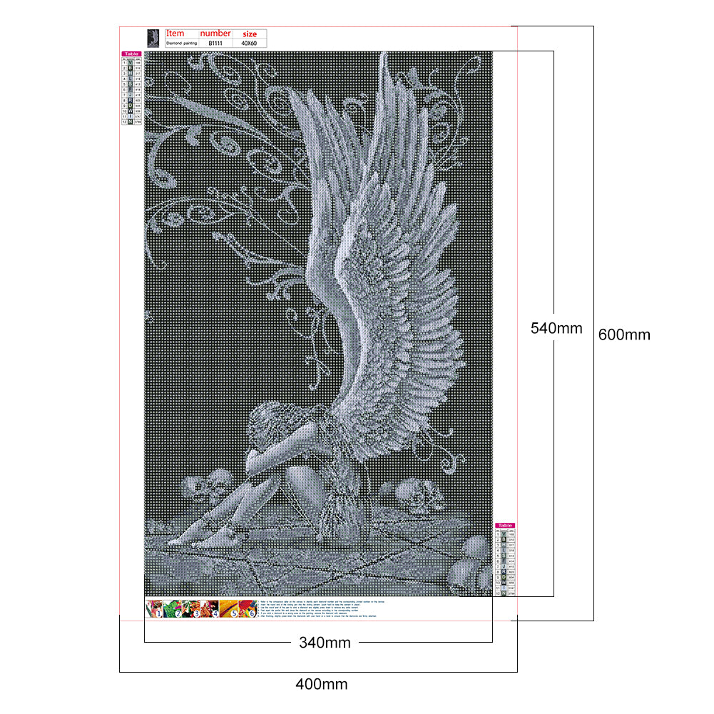 Angel - Full Round Drill Diamond Painting 40*60CM