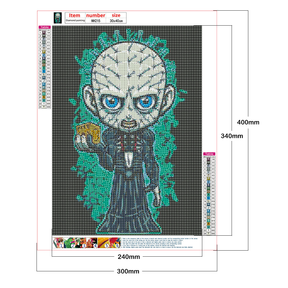 Horror Doll - Full Round Drill Diamond Painting 30*40CM