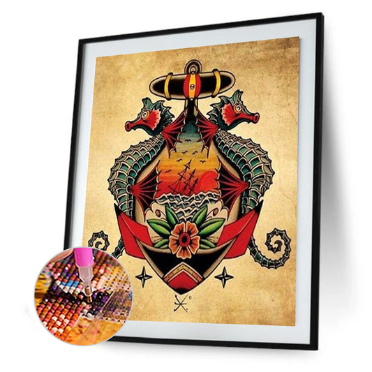 Boat - Full Round Drill Diamond Painting 30*40CM