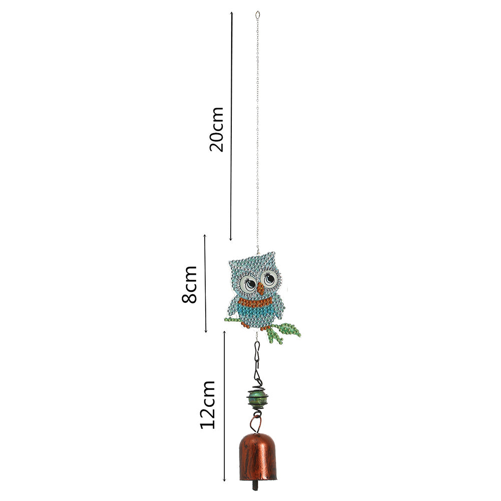 5D DIY Diamond Painting Wind Chime Bell Pendant Art Mosaic Kit Home Decor