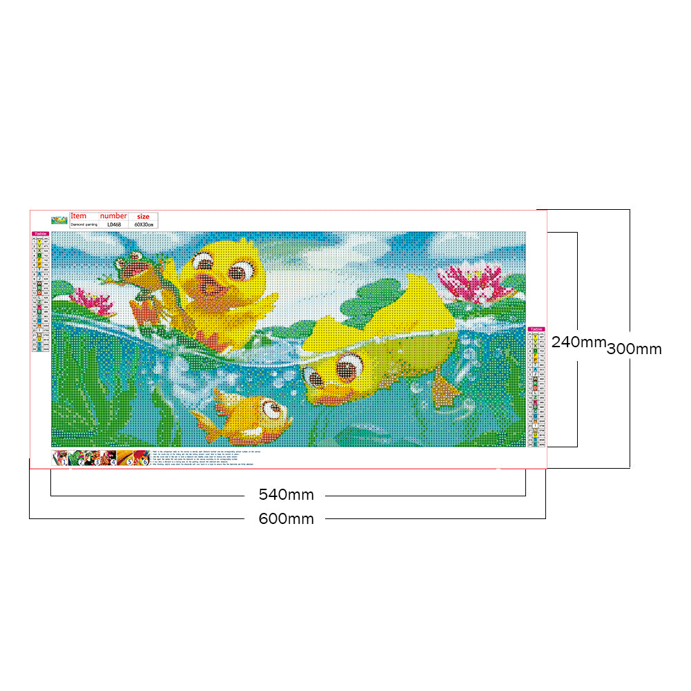 Small Duck - Full Round Drill Diamond Painting 60*30CM