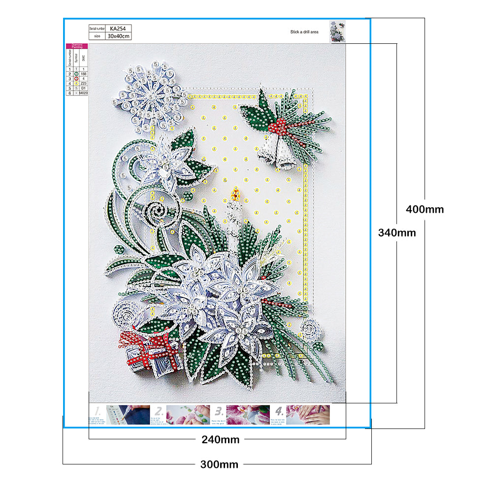 Paper Quilling - Special Shaped Drill Diamond Painting 30*40CM