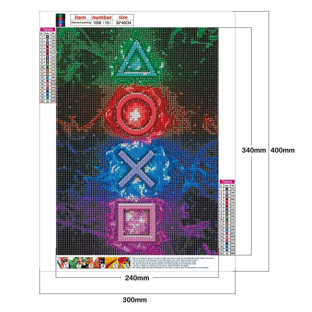 Game - Full Round Drill Diamond Painting 30*40CM