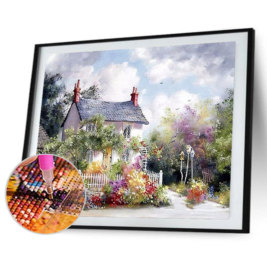 Landscape - Full Round Drill Diamond Painting 40*30CM