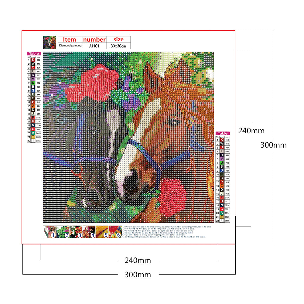 Pairs Animals - Full Round Drill Diamond Painting 30*30CM