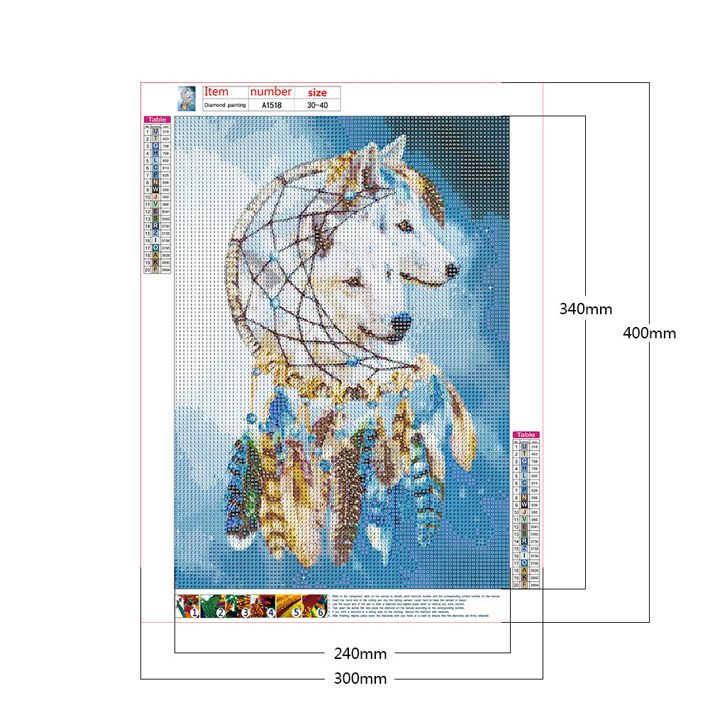 Dream Catcher - Full Round Drill Diamond Painting 30*40CM