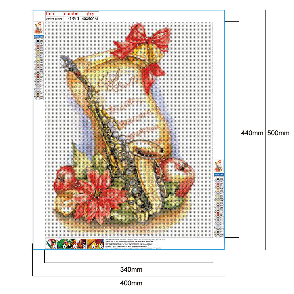 Musical Instrument - Full Round Drill Diamond Painting 40*50CM