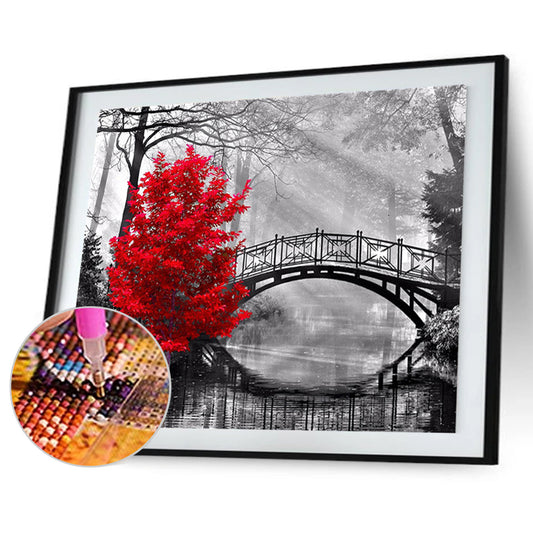 A Touch Of Red - Full Round Drill Diamond Painting 40*30CM