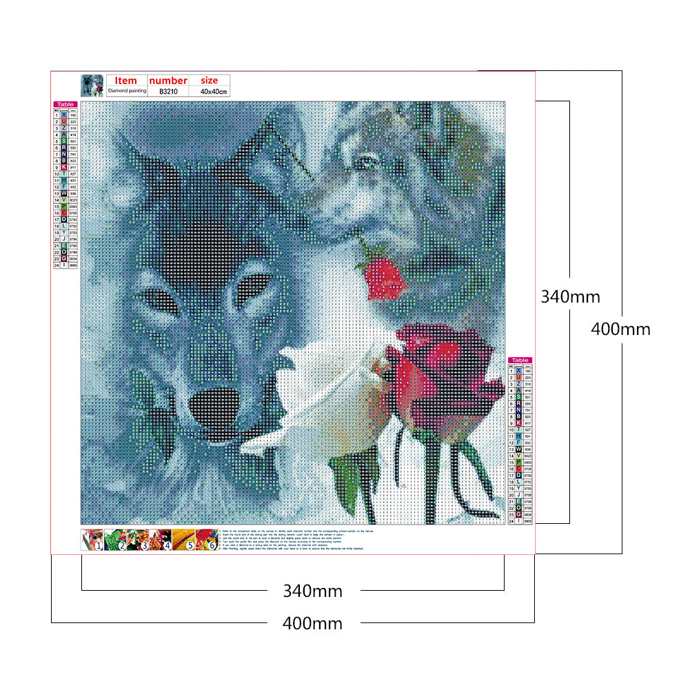Wolf - Full Round Drill Diamond Painting 40*40CM