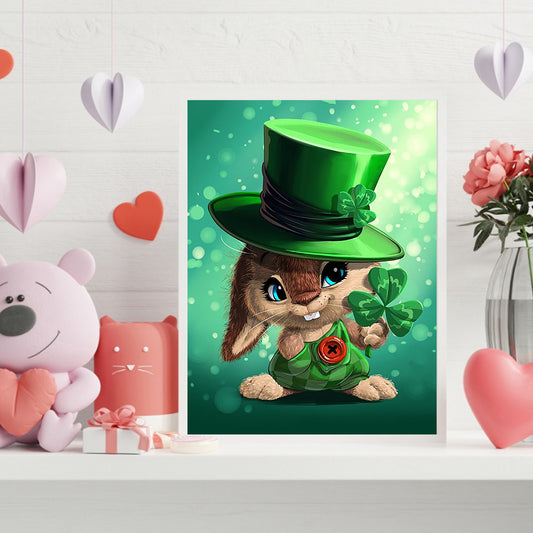 Rabbit - Full Round Drill Diamond Painting 30*40CM