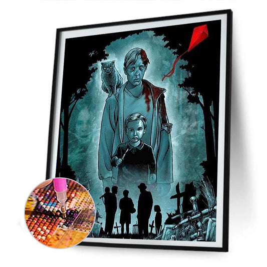 Horror Figure - Full Round Drill Diamond Painting 30*40CM