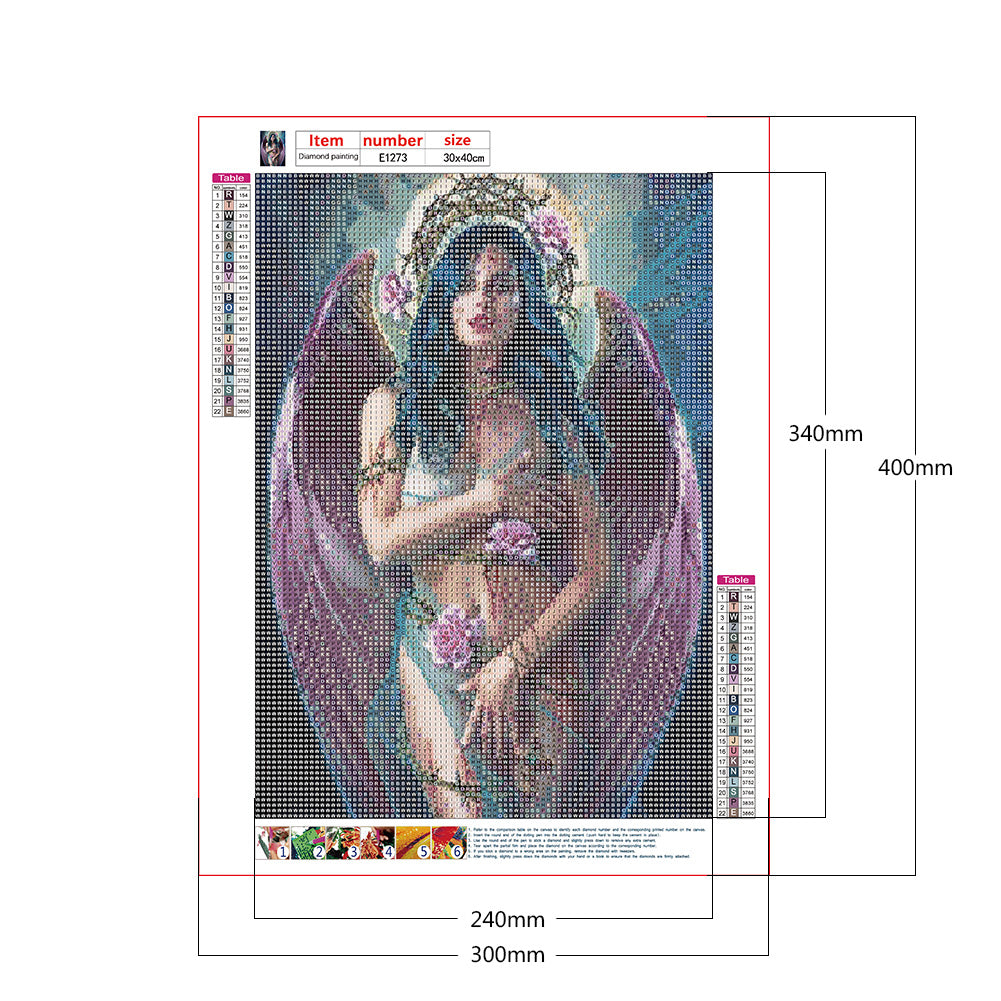 Figure - Full Round Drill Diamond Painting 30*40CM
