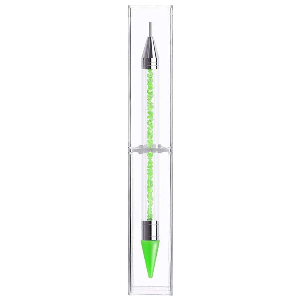 Dual Heads Dotting Wax Pen Point Drill Picker Nail Art Studs Dotter