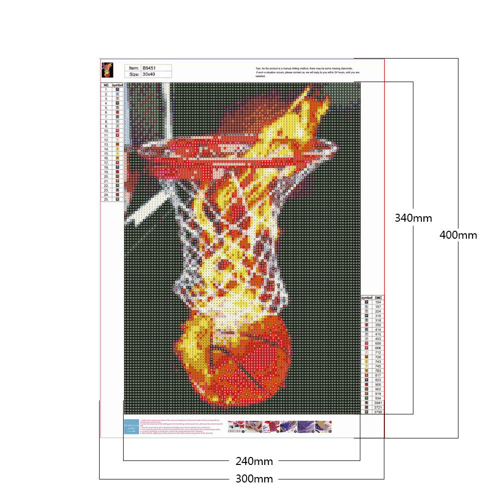 Basketball - Full Round Drill Diamond Painting 30*40CM